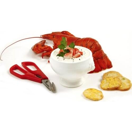 Lobster Shears Stainless Steel Scissors Compact Durable Kitchen Scissors Lobster Fish Crabs Seafood Shears Separator Cooking New