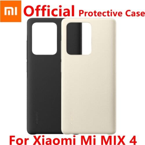 Official Xiaomi MI MIX 4 Case leather imitation protective shell Hard Cover texture Delicate touch For Xiaomi Mi MIX 4