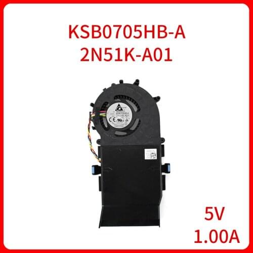 Original KSB0705HB-A 2N51K-A01 5V 1.00A For Dell Alien Alpha Game Console GPU Cooling Fan 4PIN