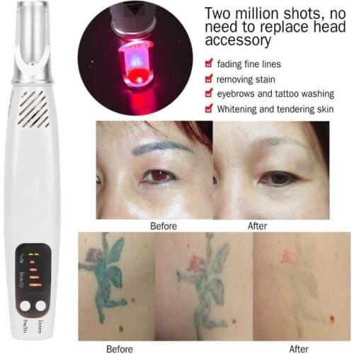 Tattoo Removal Picosecond Laser Pen Handheld Mole Tag Removal Beauty Equipment Tightening Rejuvenation Machine US Plug 110-240V