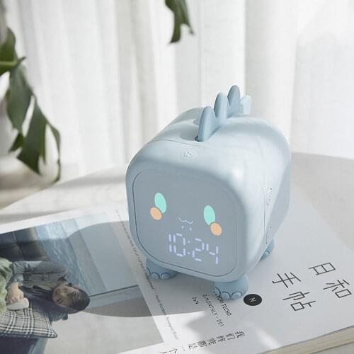 Cute Dinosaur Alarm Clock For Children Electronic Watch Desk Digital Moment Bedroom Decoration Table And Accessory Smart Hour