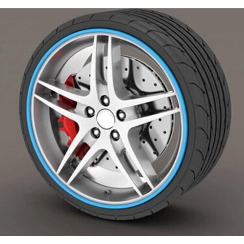 8M Car Wheel Hub Tire Protection Sticker For Chevrolet Cruze TRAX Aveo Lova Sail EPICA Captiva Malibu Volt Camaro Cobalt Orlando