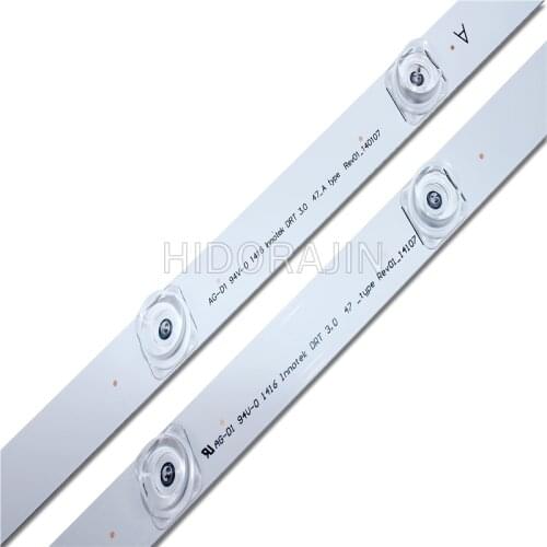 100%NEW 98cm LED Backlight Lamp strip 9 leds For LG 47" TV innotek DRT 3.0 47" 47LB6300 47GB6500 47LB652V 6916L 1948A 1949A LC47