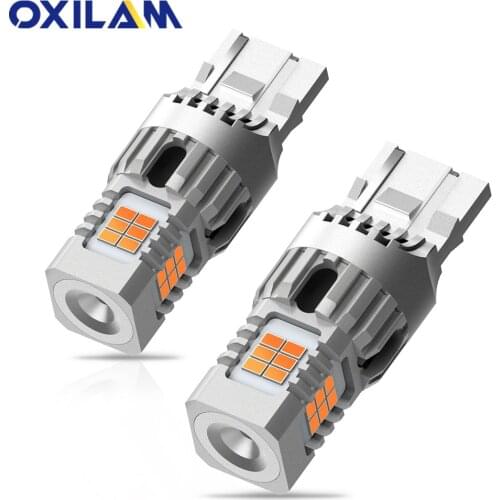 2Pcs T20 WY21W W21W LED Canbus No Hyper Flash No Error Car Turn Signal Light For Nissan X-Trail T32 Mazda CX-5 Auto Lamp Yellow