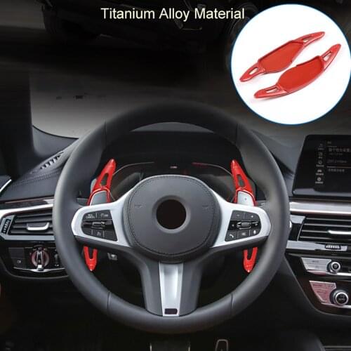 2pcs for BMW G20 G30 G32 G11 G12 G01 Accessories Aluminum Alloy Car Steering Wheel Shift Paddles Gear Shifter Extension