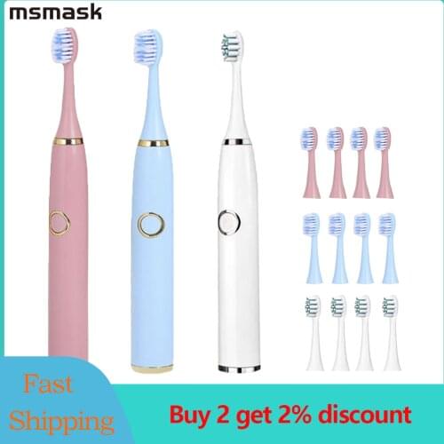 IPX6 Waterproof Electric Toothbrush Vibration Cleaning Tooth Tartar Remover Tooth Cleaner Whitening Teeth Portable Health Care