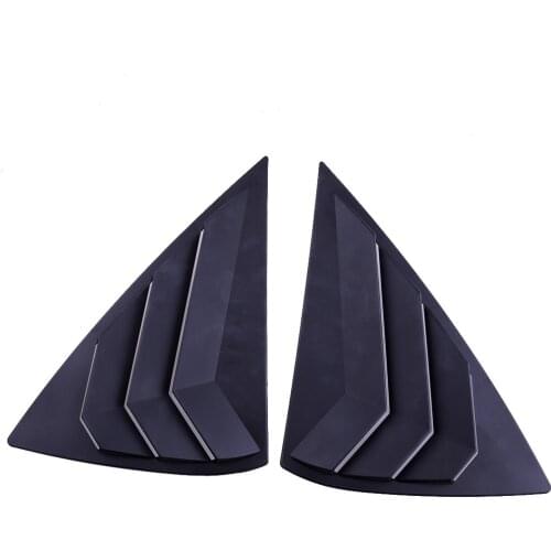 1 Pair Matt Black Car Rear Window Scoop Louver Trim Cover Vent Fit for Nissan Sentra Sedan 2013 2014 2015 2016 2017 2018 2019