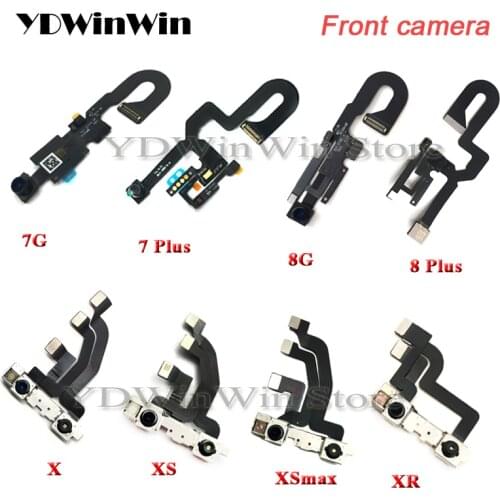 1pcs Small Front Camera for iPhone 7 8 8G Plus X XS max XR Light Proximity Sensor Flex Cable Facing Module Replacement Parts