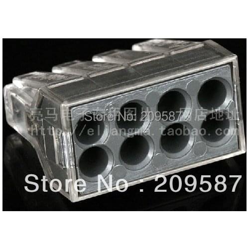10 Cable Terminal Block Wire Spring Connector 8 Pin Push Clamp Solderless
