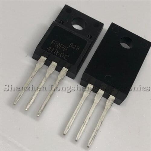 10PCS/LOT New 4N60C FQPF4N60C TO-220F MOS field effect tube 4A 600V In Stock