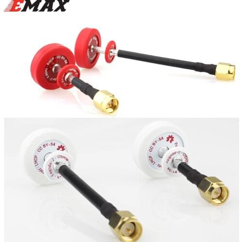 2pcs Emax PagodaII 5.8GHz 500MHZ 80mm RHCP LHCP FPV Antenna SMA Plug Connector For FPV Drone Quadcopter Toy