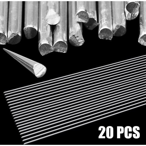 20pcs Low Temperature Easy Melt Aluminum Welding Rods 2.0mm*500mm Welding Wire Soldering Rods No Need Solder Powder
