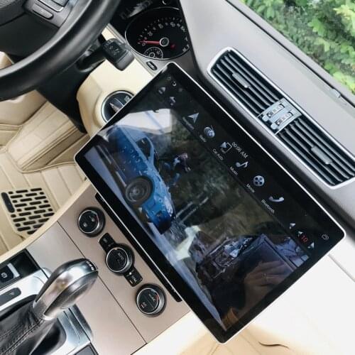 N1280 Navirider Car Radio 6Core Rockchip PX6 Android 9.0 System GPS Navigation 100° Rotation 12.8" Universal Tesla Screen Player