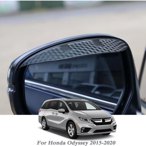 Car Rearview Mirror Rain Eyebrow Auto Shield Snow Guard Sun Side Visor Shade Protector For Honda Odyssey 2015-2020 Stickers