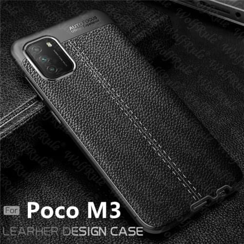 For Cover Xiaomi Poco M3 Case For Poco M3 Capas Phone Shell Shockproof Bumper TPU Leather For Fundas Xiaomi Poco X3 NFC M3 Cover