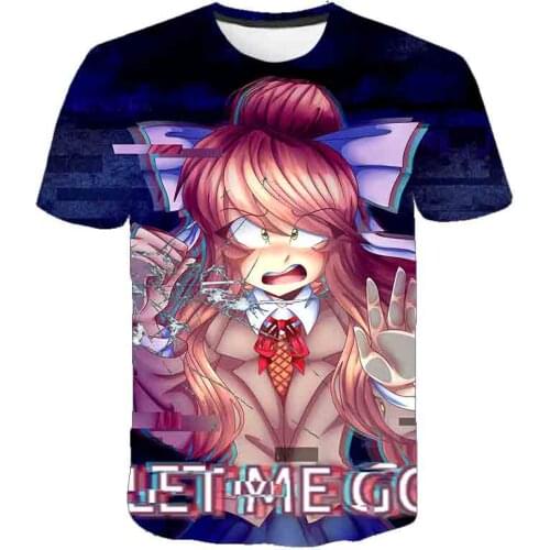 Japan Anime Beautiful Girls Print Short Sleeve T-shirt 3d Boys Baby Summer Casual O-neck Tees Funny School Story Kids Tops