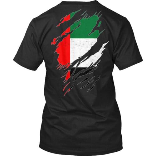 I Love United Arab Emirates T-Shirt wholesale 2019 Hip Hop Brand New Clothing Short Sleeve Button Up Shirts