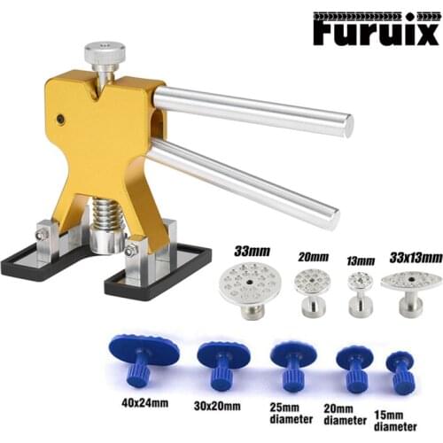 FURUIX tools car body remove Tools Paintless Car Dent Repair Tool Dent Removal Dent Puller kit aluminum Tabs