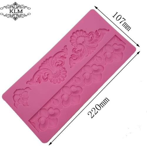 KLM-C0041 Cave Flower Fondant Cake Silicone Mold Molde De silicona Para Pastel