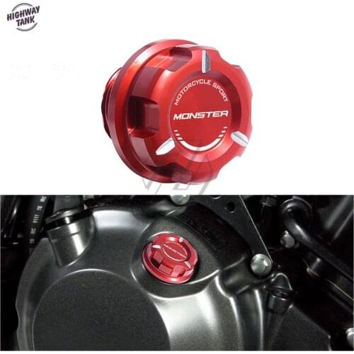Motorcycle Engine Oil Cap Bolt Screw Filler Cover Case for Ducati Monster 696 796 797 1100 EVO 821 1200 S/R