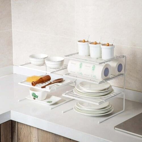 Kitchen Shelf Pots Storage Rack Holder Cookware Shelf Drainer Cutting Board Pan Cover Tableware Holder Rack Kitchen Organizer