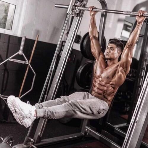 Brand 2019 New Gyms Pants Mens Joggers Fitness Casual Fashion Slim Fit Sweatpants Bottom Patchwork Pants Men Casual Pants