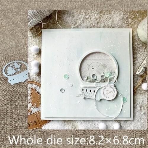 New Design Craft Metal stencil mold Cutting Dies Crystal ball decoration scrapbook die cuts Album Paper Card Craft Embossing