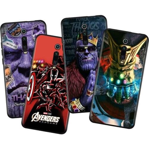 Marvel Thanos Infinity Gauntlet For Xiaomi Redmi 9i 9T 9A 9C 9 8A 8 GO 7 7A S2 Y2 6 6A 5 5A 4X Prime Pro Plus Black Phone Case