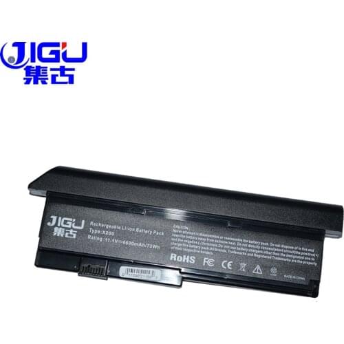 JIGU Hot NEW 9 CELL Laptop Battery For Lenovo ThinkPad X200 X200S X201 X201S X201i 42T4650 Black