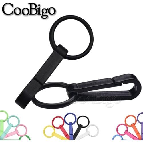 25pcs Colorful Keychain Plastic Buckles Snap Hook With O Ring For Backpack Curtains Blinds Cord Masks Lanyard Connectors Parts