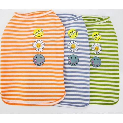 Cute Flower Dog Vest 2021 Pet Dog Clothes T-shirt Puppy Costume Small Dog Clothing Shirt Coat Yorkie Pomeranian Poodle Apparel