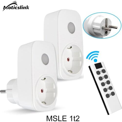 MSLE Wireless Remote Control Smart Plug 16A EU FR Universal Socket Wall Programmable Electrical Outlet Switch 220v home DIY