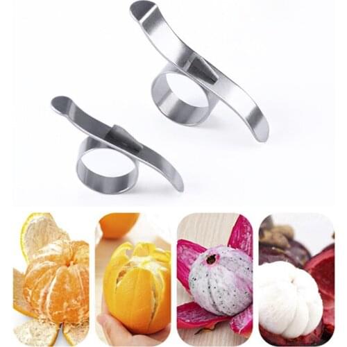 1PCS Creative Stainless Steel Orange Peelers Lemon Parer Citrus Fruit Skin Remover Durable Orange Opener Kitchen Gadgets