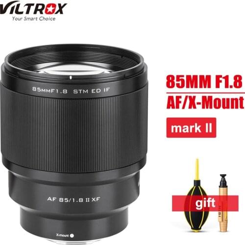 2020 NEW VILTROX 85mm F1.8 Mark II XF Lens Auto Focus AF Portrait Lens for Fuji Fujifilm X mount Cameras XT3 X-H1 XT20 XT30 XT4