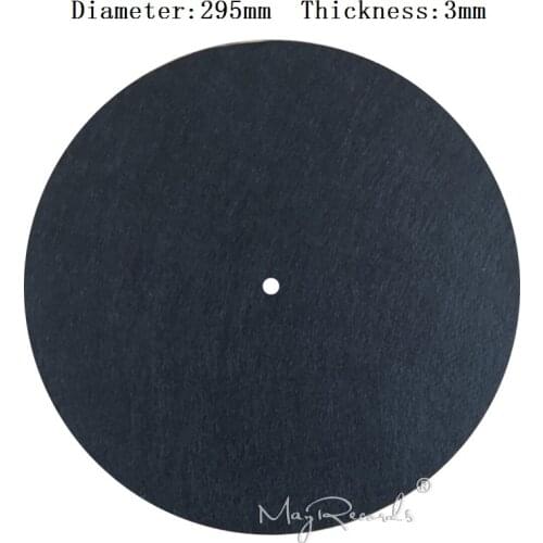3MM Black Anti-static Slipmat 12'' Felt Record Mat for Phonograph Turntable