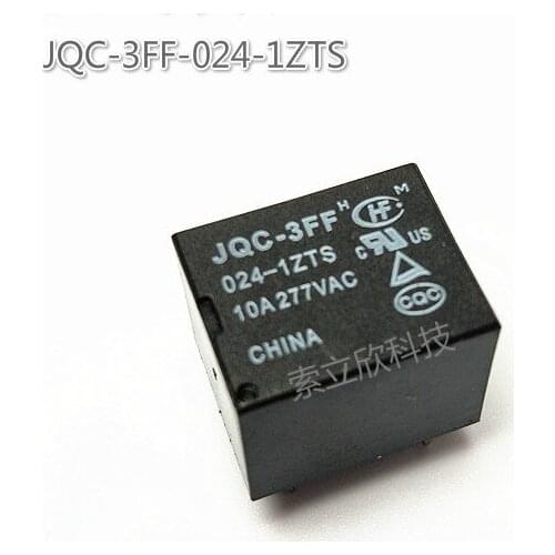 5pcs New Jqc-3ff-024-1zts 5pin 24vdc T73 Power Relay Hrs4h-s-dc24v-c