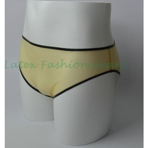 Free Shipping ! 100% Handmade Sexy Male Transparent Latex Underwear Rubber Panties & Briefs Plus Size Hot Sale