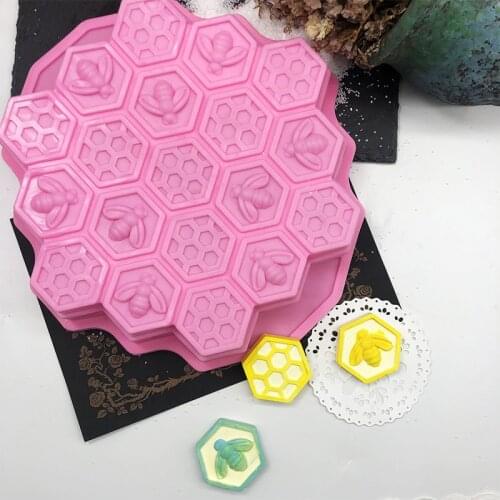 Large honeycomb mousse mold ice cream cake baking tool resin molds halloween silicone mold