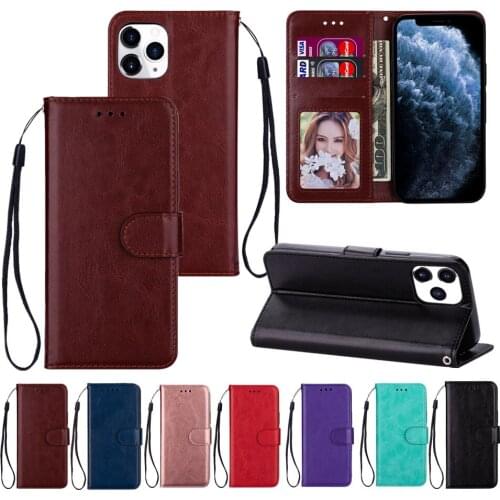 Flip Wallet Case for Fundas Xiaomi Mi 11 Redmi Note 10 Pro Leather Coque Solid Color Full Protective Card Slot Stand Phone Cover