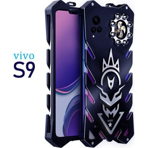 Original Zimon Armor Ii Aviation Metal Case For Vivo S9 Bumper Powerful Cases Shockproof Aluminum Bumper Back Cover Case