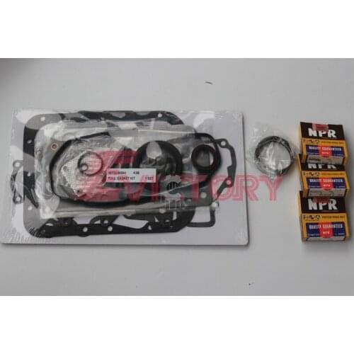 For Mitsubishi K3C piston ring + full cylinder gasket kit