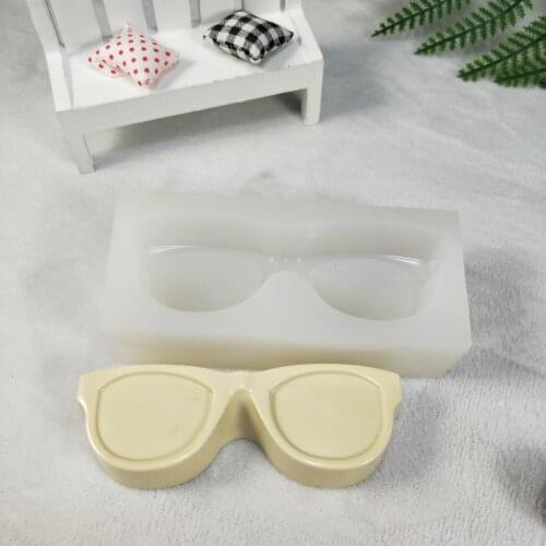 QT0262 PRZY Soap Molds Glasses, Sunglasses Molds Gypsum Chocolate Candle Molds Soap Mould Silicone Mold Clay Resin Eco-friendly
