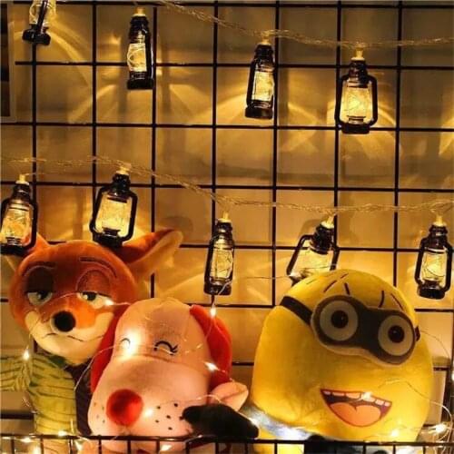 Halloween Kerosene Bottle Light String Retro Horse Lantern Outdoor Garden Star Light Strip Light Lantern Christmas Decoration