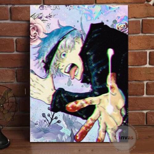 Canvas Anime Gojo Satoru Jujutsu Kaisen Pictures Home Decoration Paintings Poster HD Prints Wall Art Modular Living Room