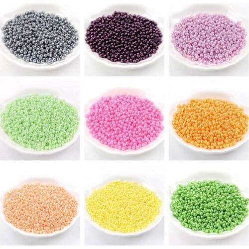 4/6/8/10mm Round Imitation ABS Pearl Beads For Craft Scrapbook Decoration DIY Sewing Craft Supplies 29 color