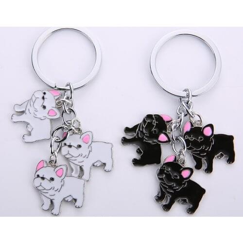 2019 New Key Chain Pet Dog Pendants Keyring Tag key Jewelry Women Keychains Welsh Corgi dachshund Bag Keyring Gifts friend