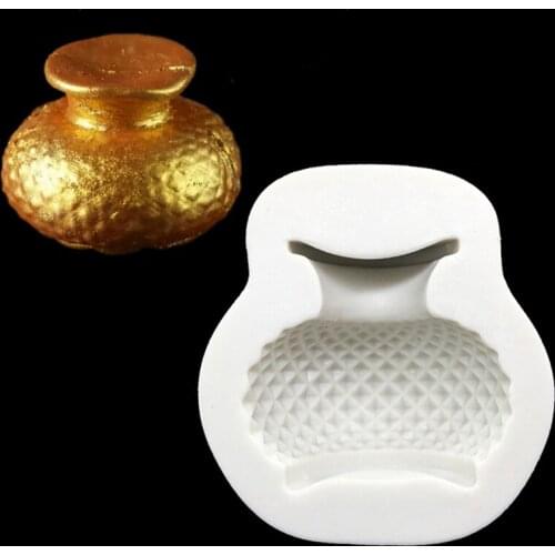 Wholesale 10 pcs/lot 3D Silicone The Vase Fondant Cake Chocolate Candy Jello Silicone Decorating Mould Tools