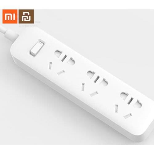 Original xiaomi mijia row plug 3 basic version 1.8m child safety protection door overload protection plug smart mijia