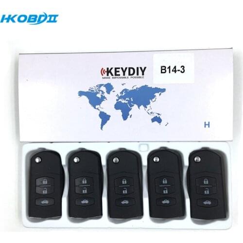 HKOBDII KEYDIY Original KD B14-3 3 Button B series Universial Remote For KD900/KD-X2/ URG200/KD MINI B Series Remote