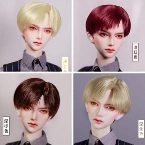 1/3 Scale BJD Wig Urban Youth Handsome Boy Short Hair Styling Wigs For BJD/SD SD13 SD17 SSDF Strong Uncle Doll Accessories C1126